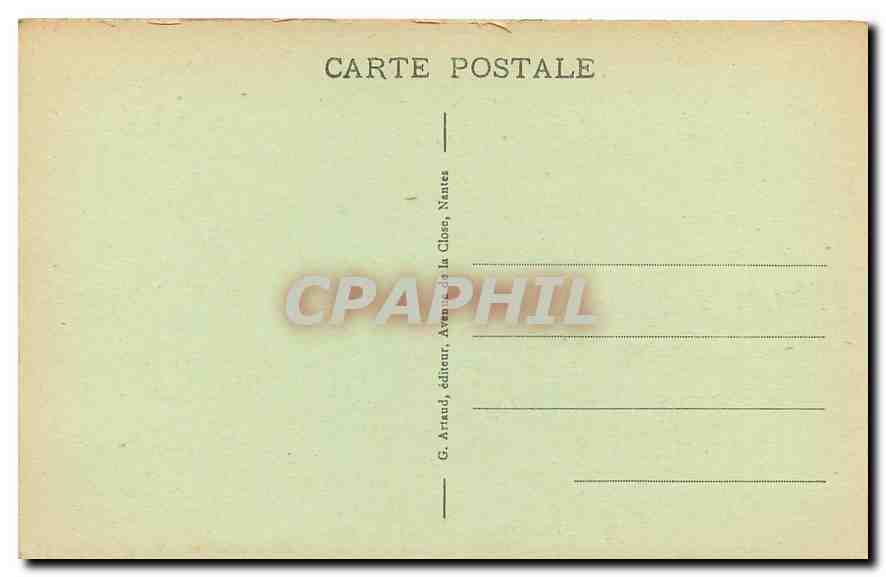 CPA Quiberon les couloirs de port Pigeon  — Rückseite