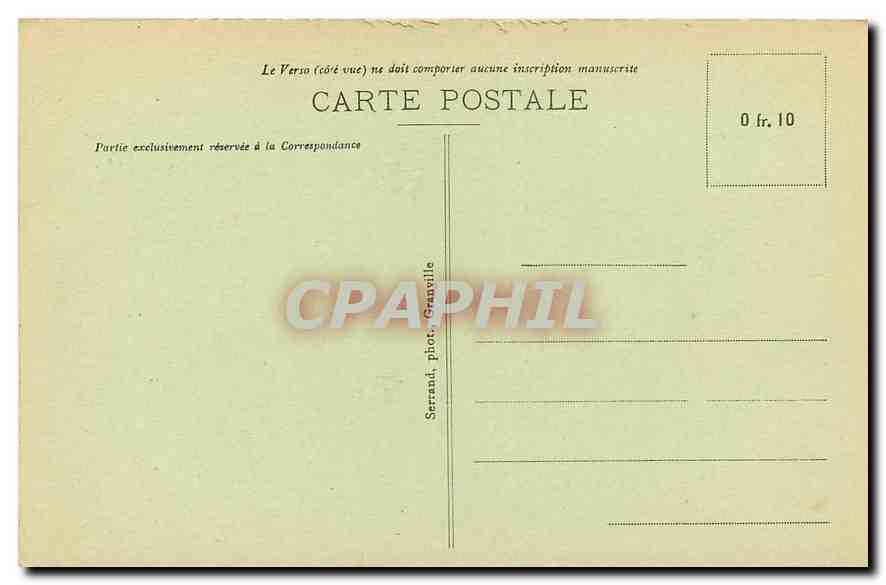 CPA Granville le normandy et le casino par clair de Lune  — Rückseite