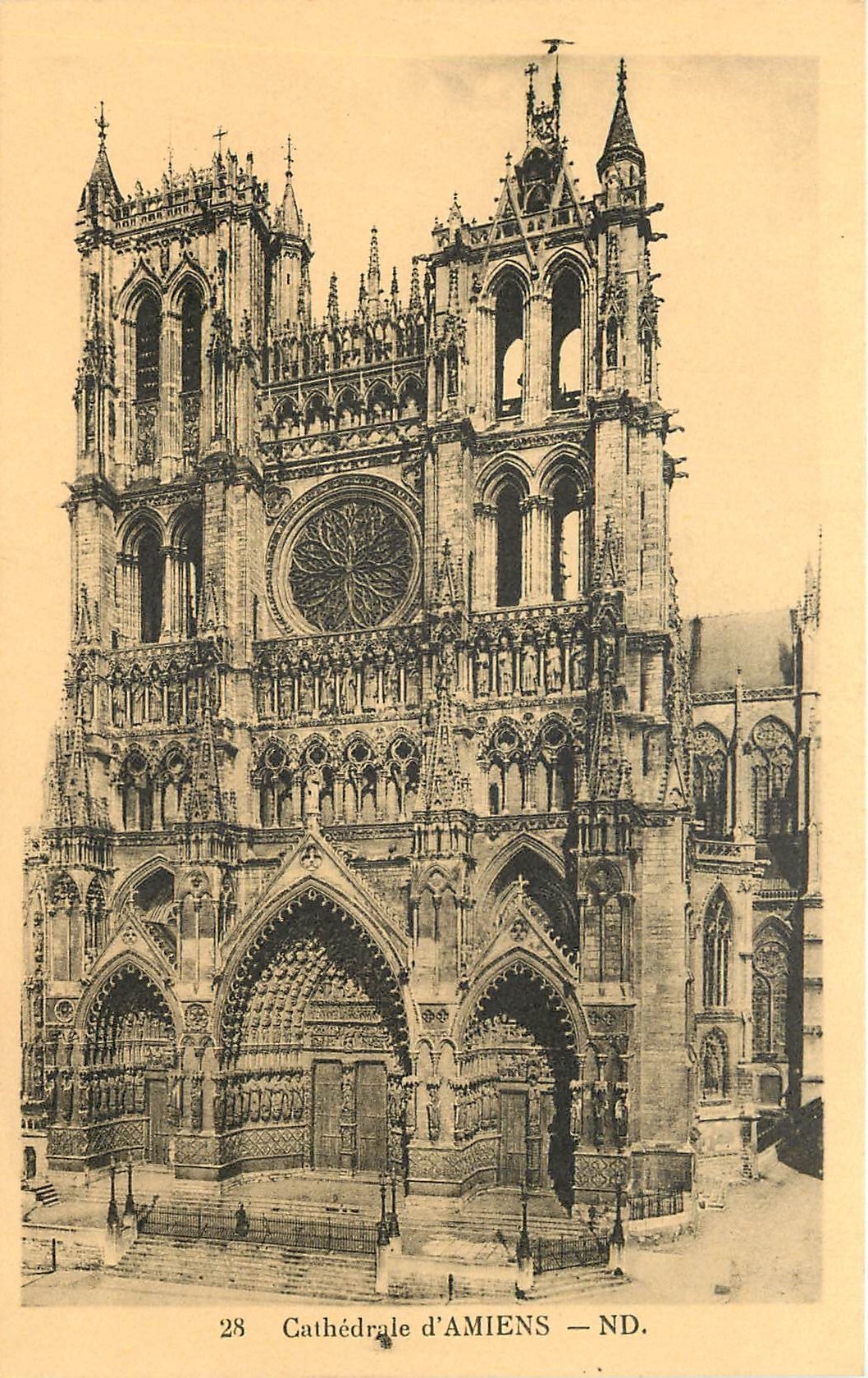 CPA Cathedrale d'Amiens 