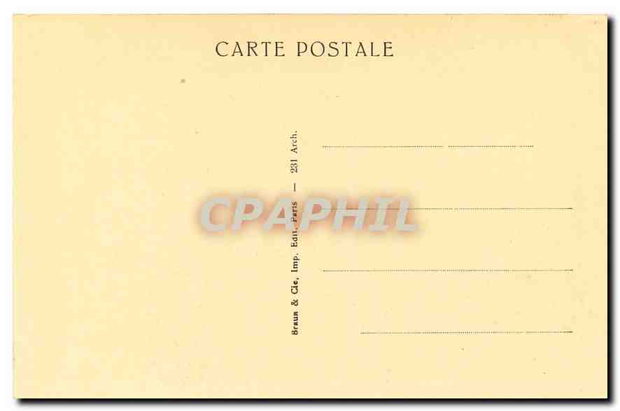 CPA Amiens la Nef de la Cathedrale  — Rückseite