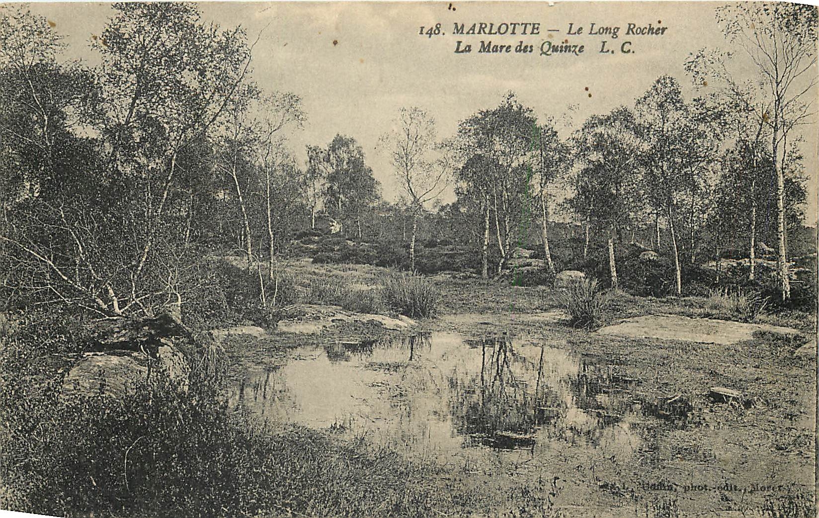 CPA Marlotte le long rocher la mare des Quinze 