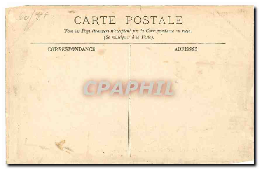 CPA Chateau de Compiegne la Salle a manger  — Rückseite