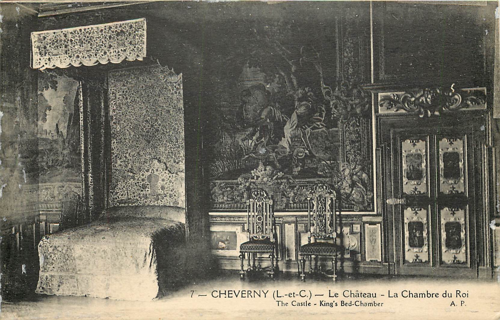 CPA Cheverny L et C le Chateau la chambre du Roi 