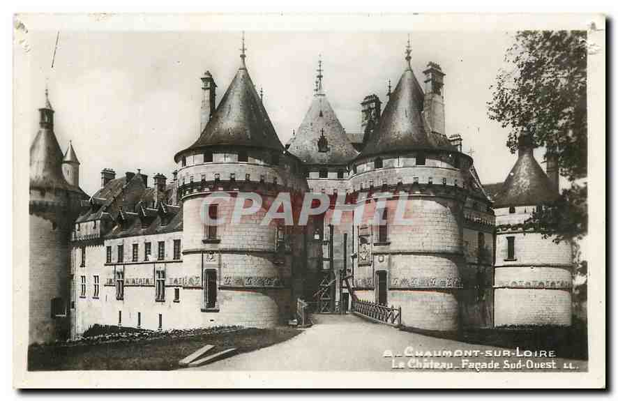 Chaumont-sur-Loire — Le Château. Façade Sud-Ouest — A. Chaumont-sur-Loire, LL.