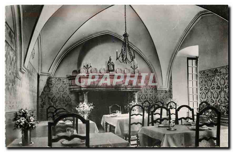 CPA Gorges du Tarn Chateau de la Caze XV siecle la Salle a manger 
