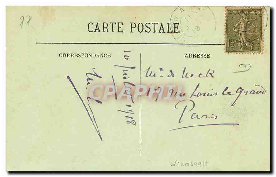 Fontainebleau — La Forêt — Sentier des Brigands — Édition Varly — Verso
