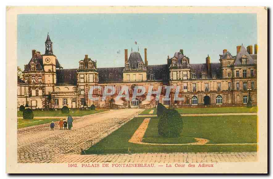 Schloss Fontainebleau — Die Cour des Adieux — n° 1002