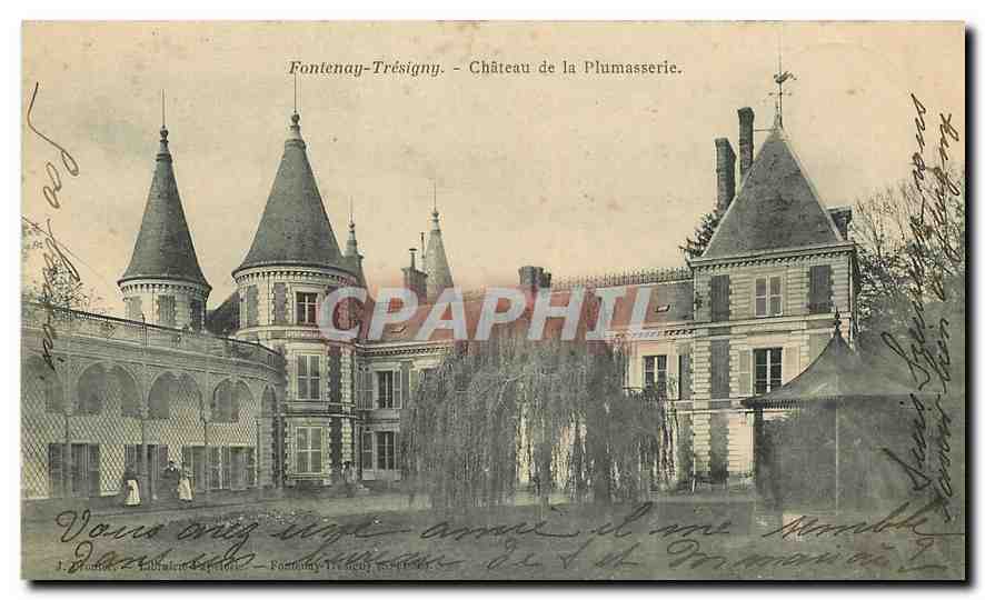 CPA Fontenay Tresigny Chateau de la Plumasserie 