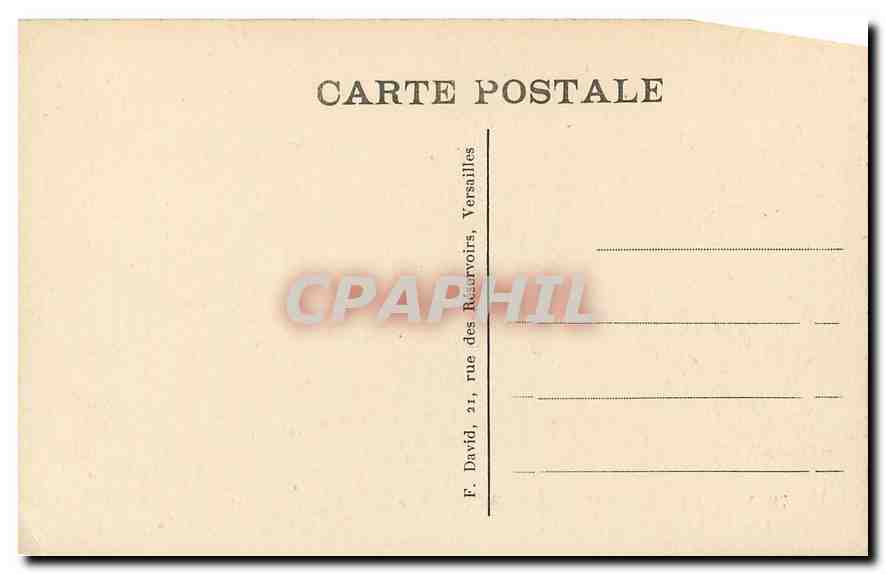 CPA Versailles Hameau du petit Trianon Maison de la Reine  — Verso