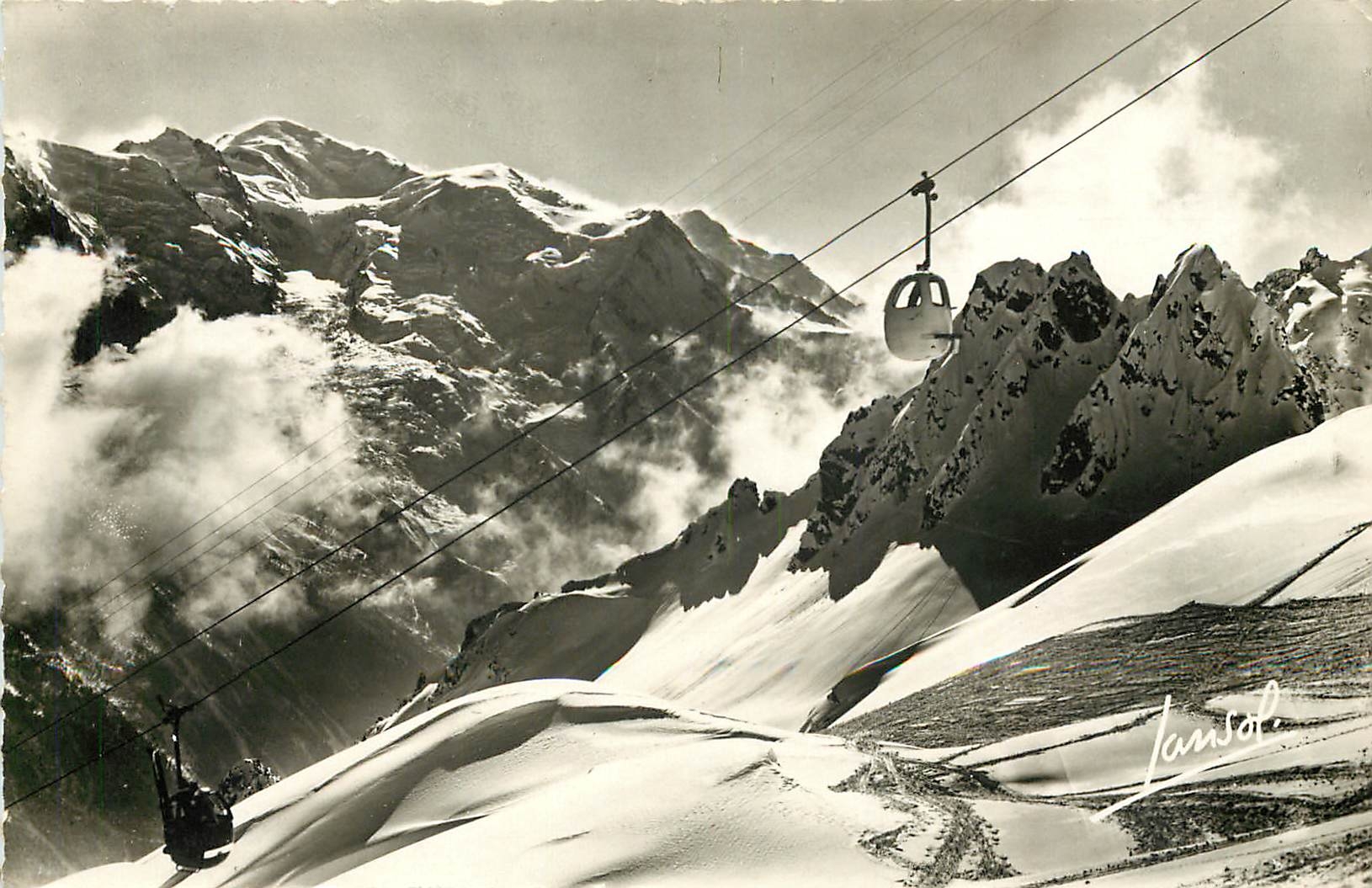 CPA La Flegere super Chamonix le Mont Blanc la chaine de l'Index et les Pistes de ski 
