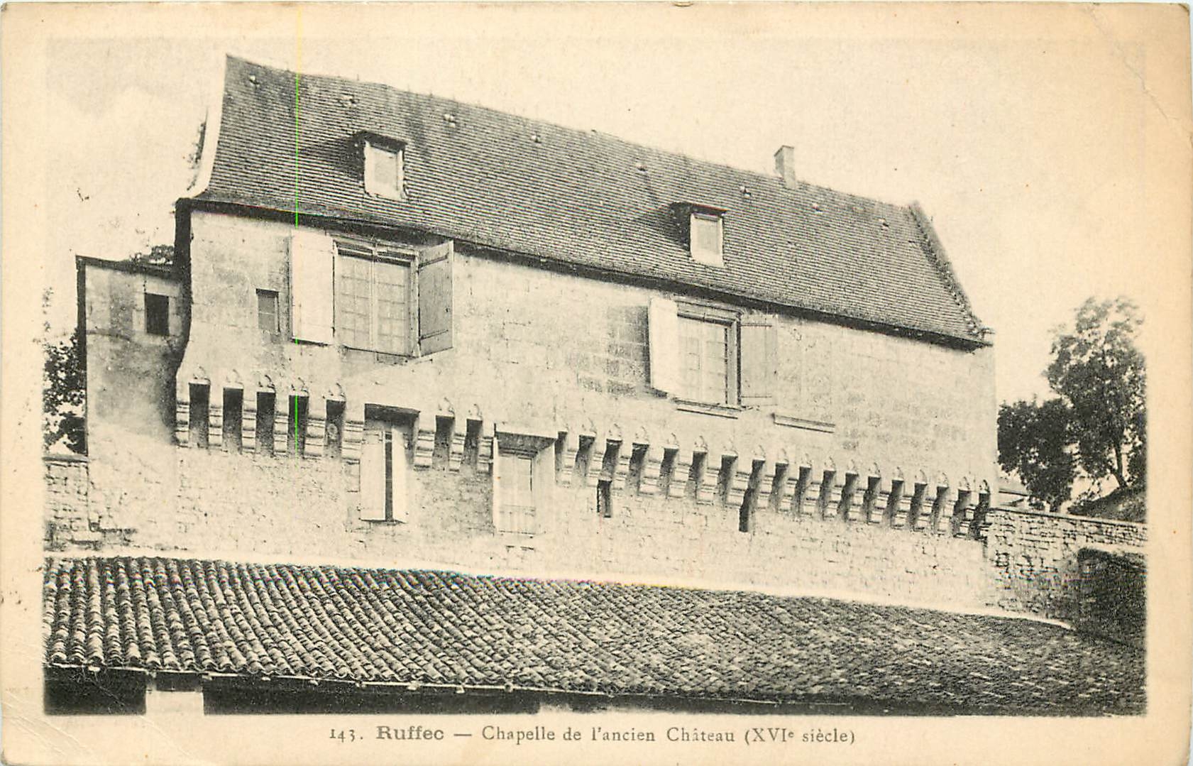 CPA Ruffec Chapelle de l'ancien Chateau XVI siecle 