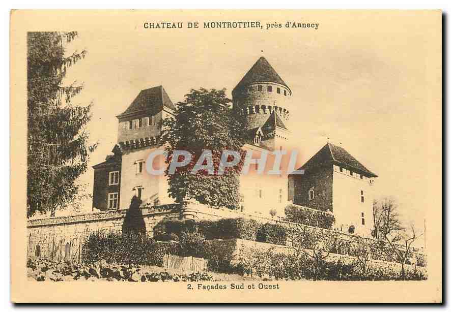 CPA Chateau de Montrottier pres d'Annecy facade sud et ouest 