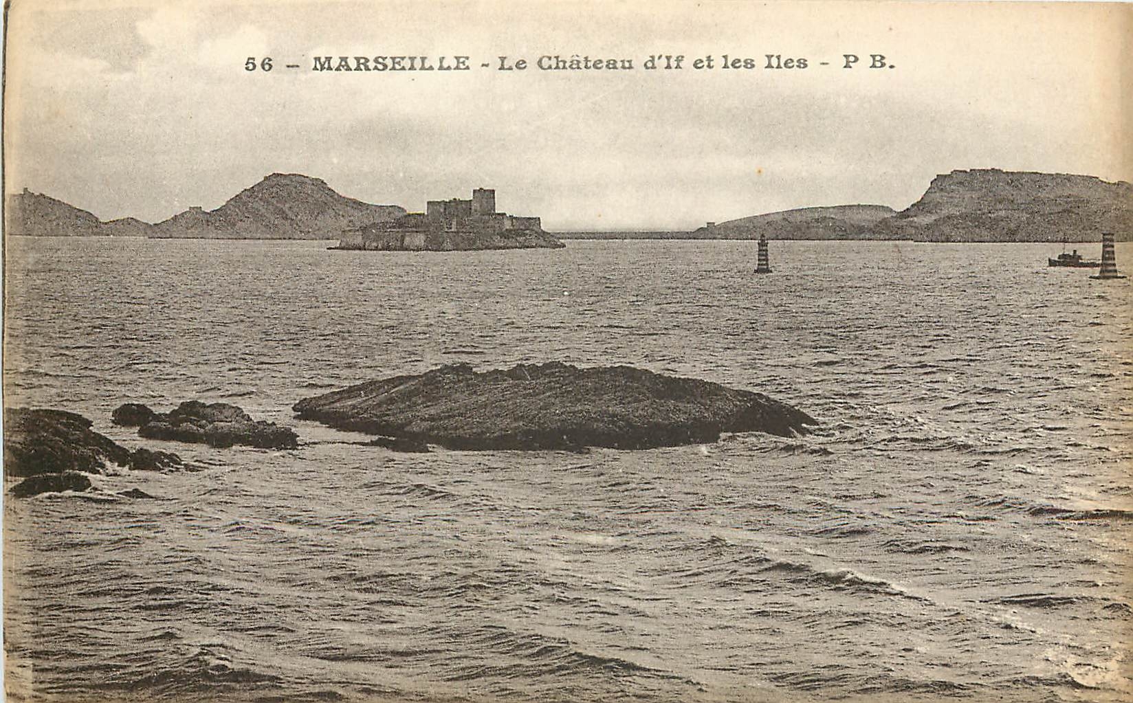 CPA Marseille le chateau d'If et les Iles 