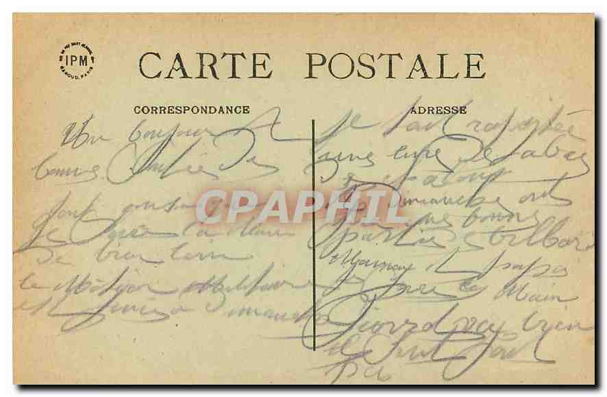 CPA Dammartin en Coele avenue de la Corbie  — Back