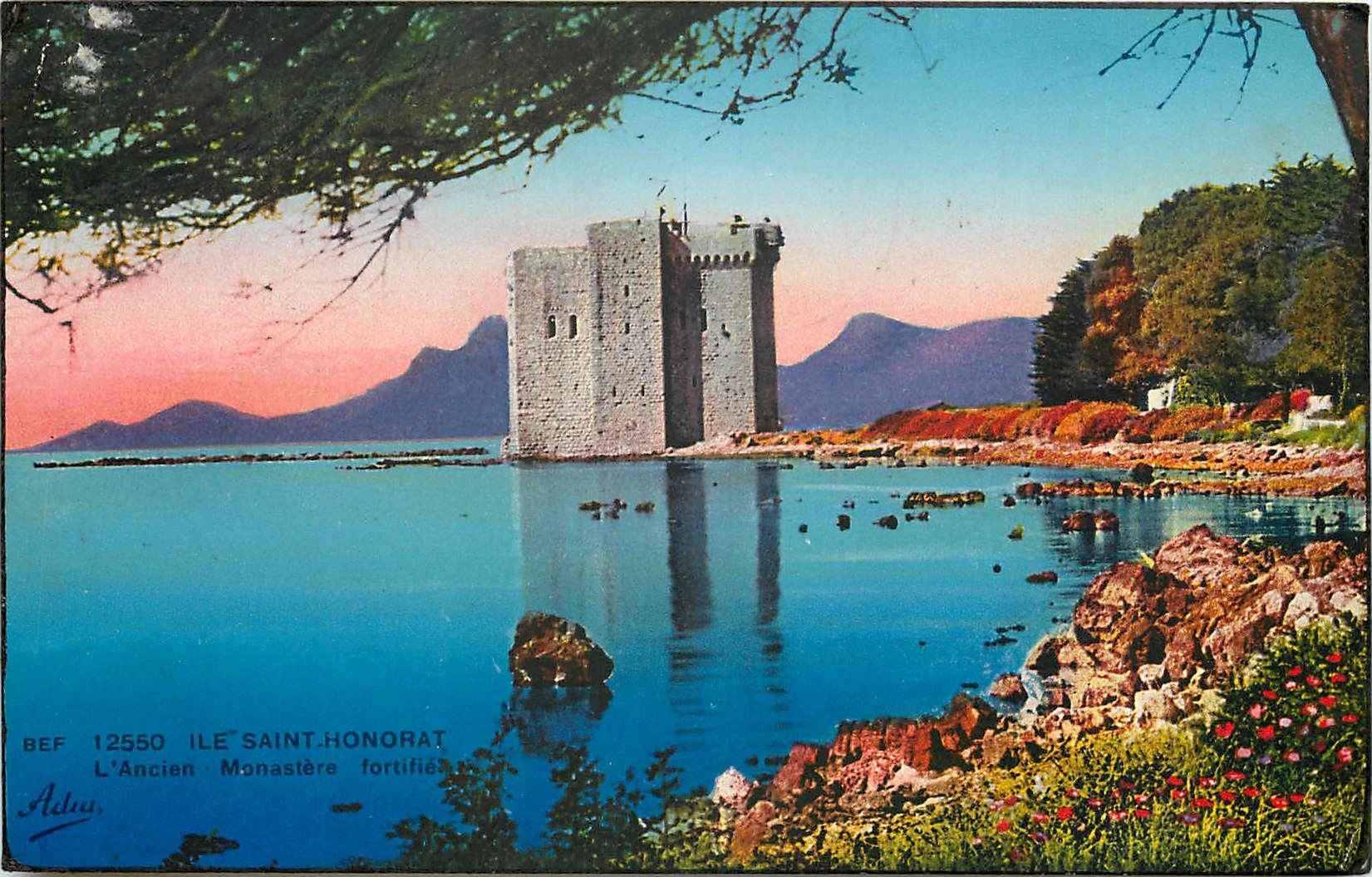 CPA Ile Saint Honorat l'Ancien Monastere fortifie 
