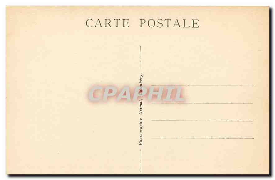 CPA Aix les Bains Savoie le Lac du Bourget le grand port la dent du chat  — Verso