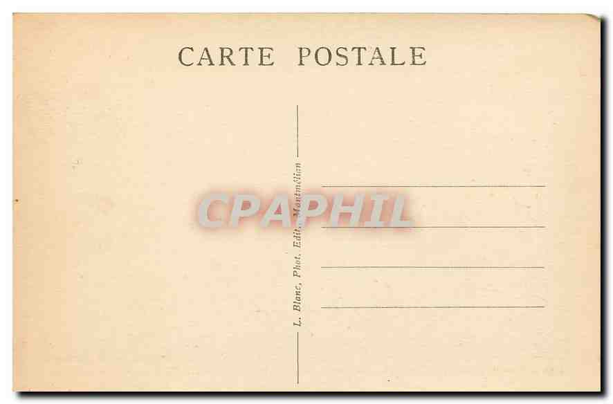 CPA Aix les Bains Savoie le Lac du Bourget le grand port la dent du chat  — Verso