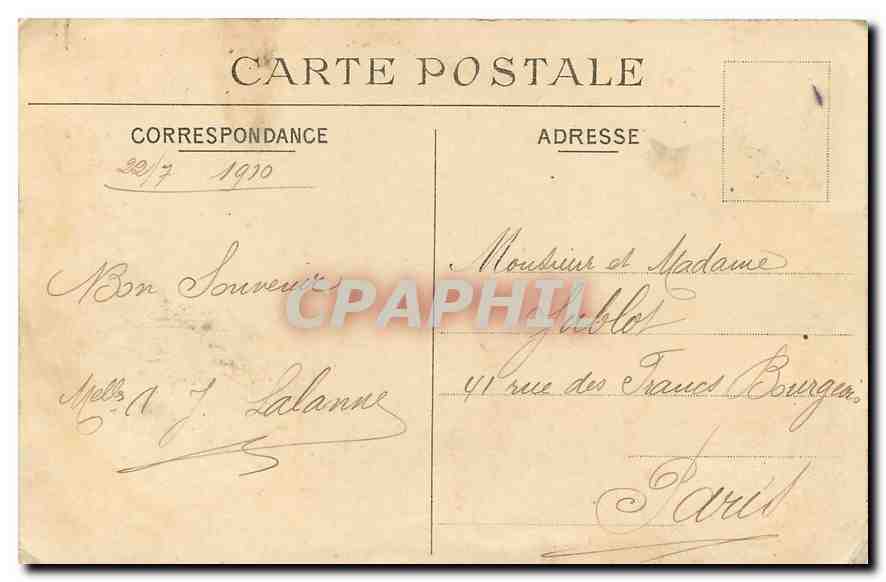 CPA Saint Prix S et O promenade de la Terrasse  — Back