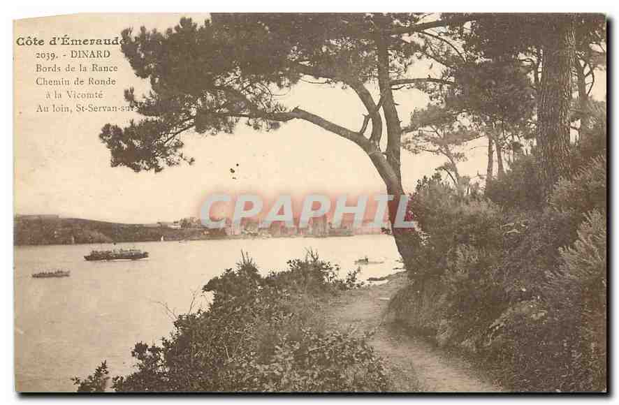 Côte d'Émeraude - DINARD - Bords de la Rance, Chemin de Ronde à la Vicomté, St-Servan-sur-Rance