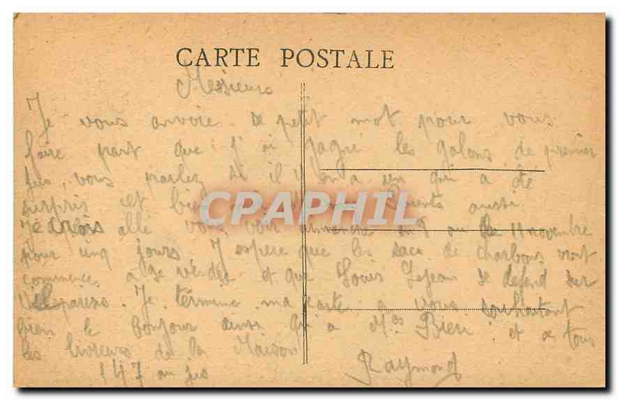 CPA Verdun le Monument aux enfants de Verdun morts pendant la guerre  — Rückseite