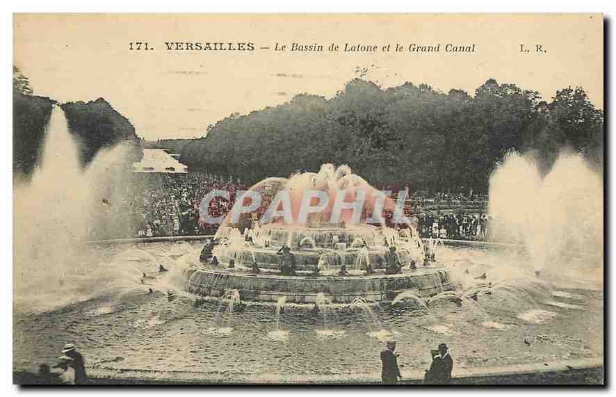 CPA Versailles le Bassin de Latone et le Grand Canal 
