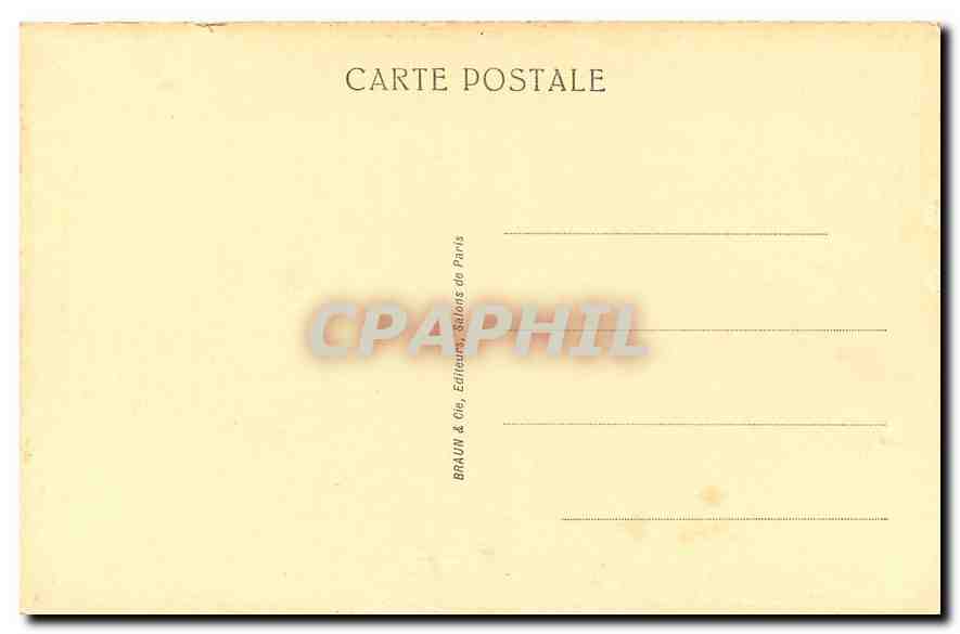CPA Chemin de Croix l'Aide Pitoyable Simon de Cyrene  — Rückseite