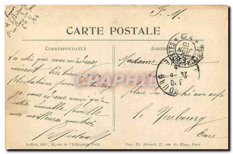 CPA Vise a Paris Guerre 1914 1915 Tours du Mont Saint Eloi pres d'Arras vue prise du Cimetiere  — Back
