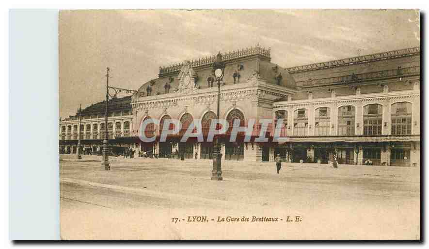 CPA Lyon la Gare des Brotteaux 