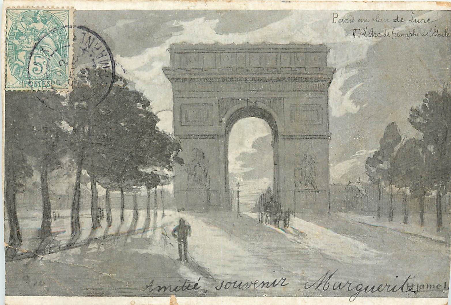 CPA Paris Arc de Triomphe 