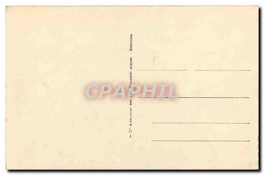 St-Malo - Tomb of Chateaubriand (1848) — publisher A.P.E. n°122 — Back