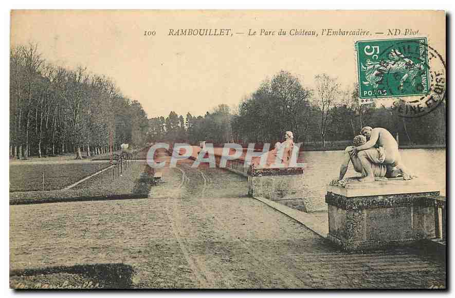 CPA Rambouillet le Parc du Chateau l'Embarcadere 