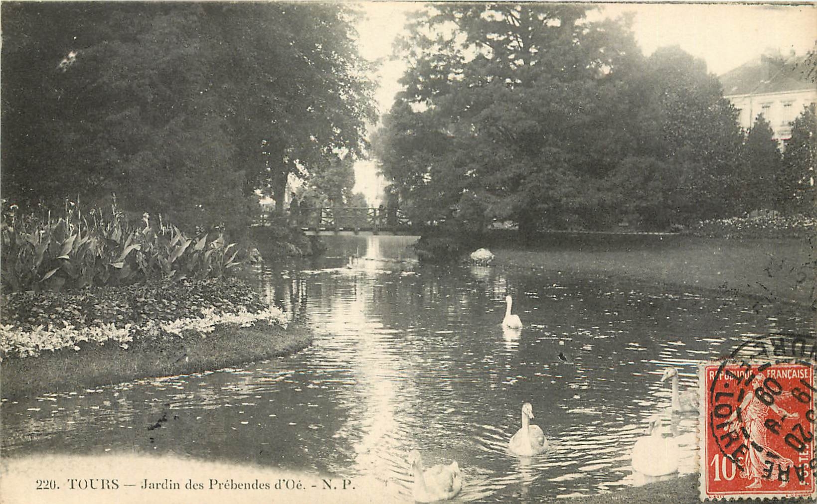 CPA Tours Jardin des Prebendes d'Oe 
