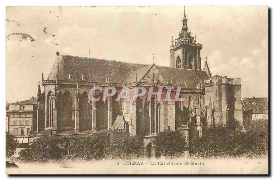 CPA Colmar la Cathedrale St Martin 