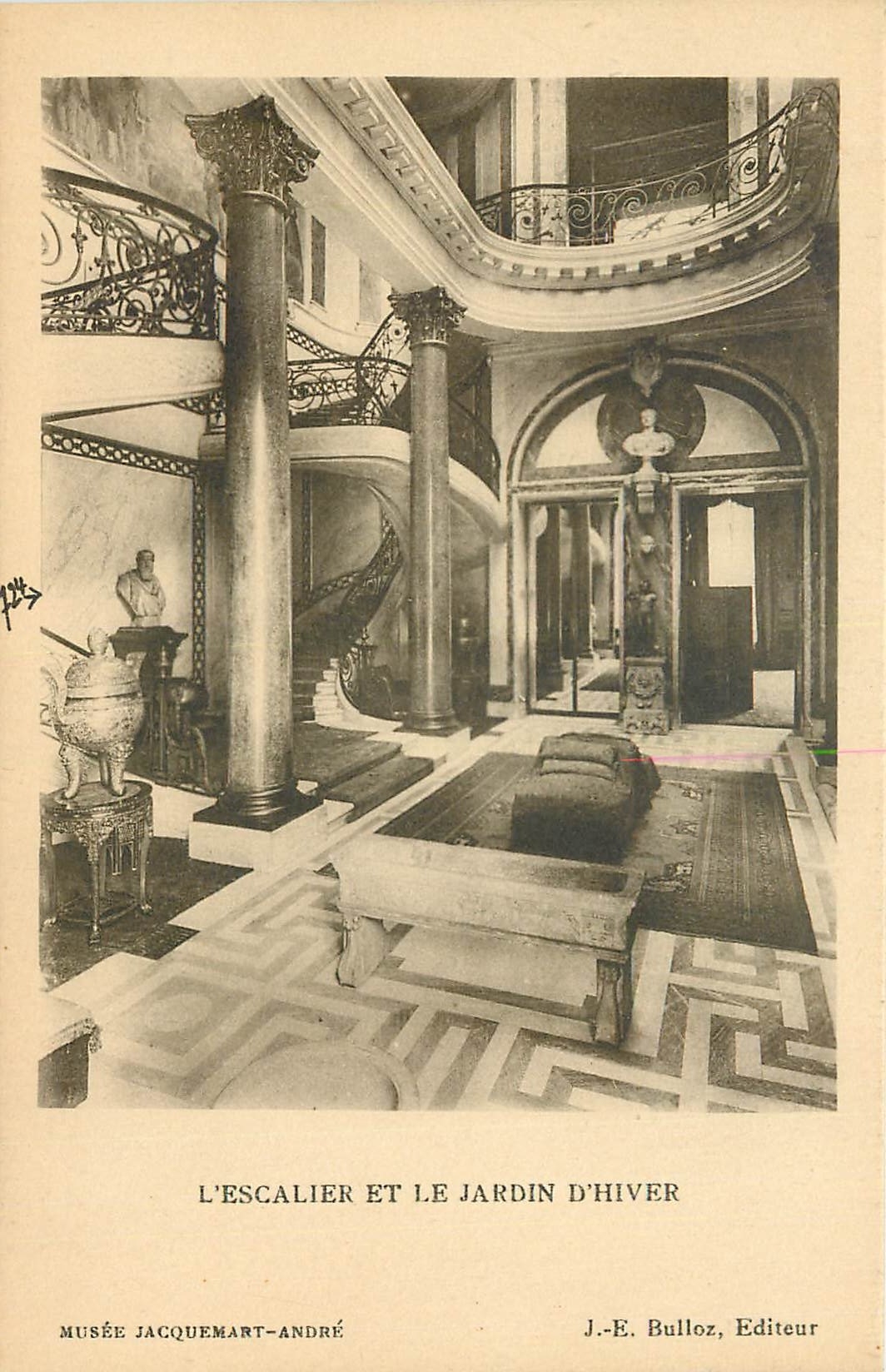 CPA Musee Jacquemart Andre l'Escalier et le Jardin d'Hiver 