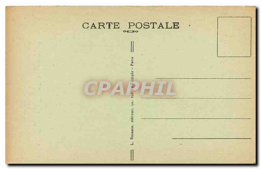 CPA Paris IV Vieux Hotels Hotel dit d'Albert Rue des Francs Bourgeois  — Rückseite