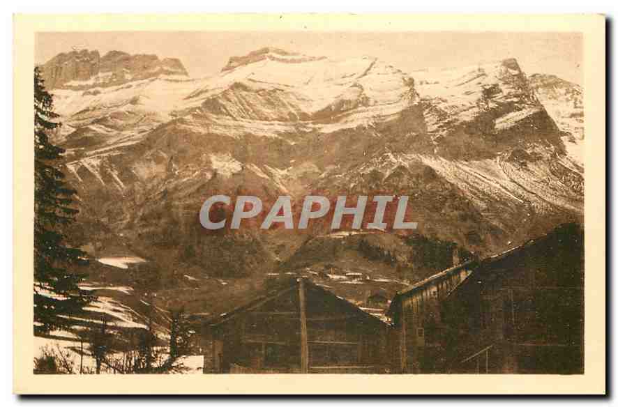 CPA La Giettaz Villas Jeanne d'Arc et St Francois la Chaine et la Porte des Aravis 