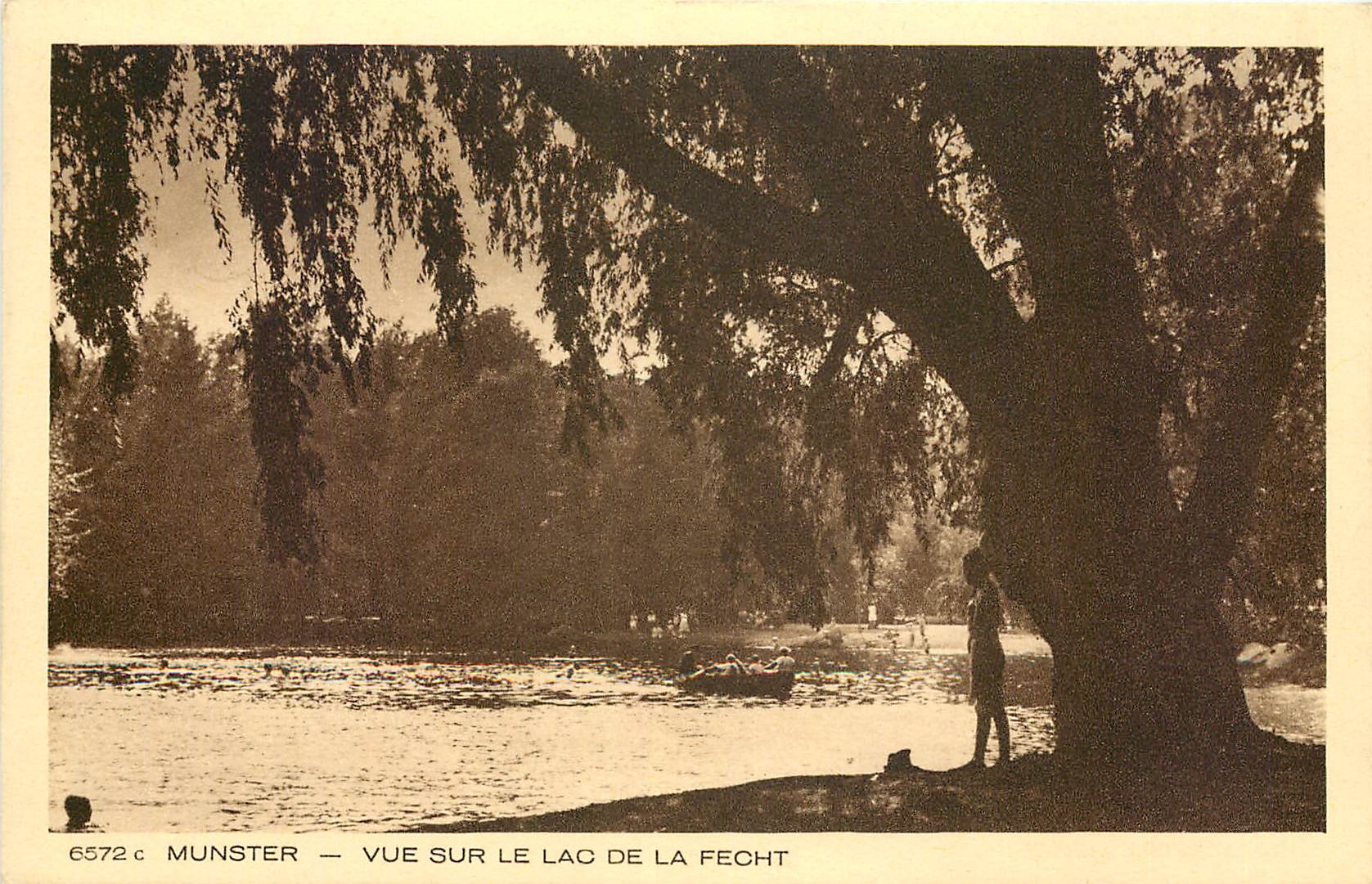 CPA Munster vue sur le Lac de la Fecht 