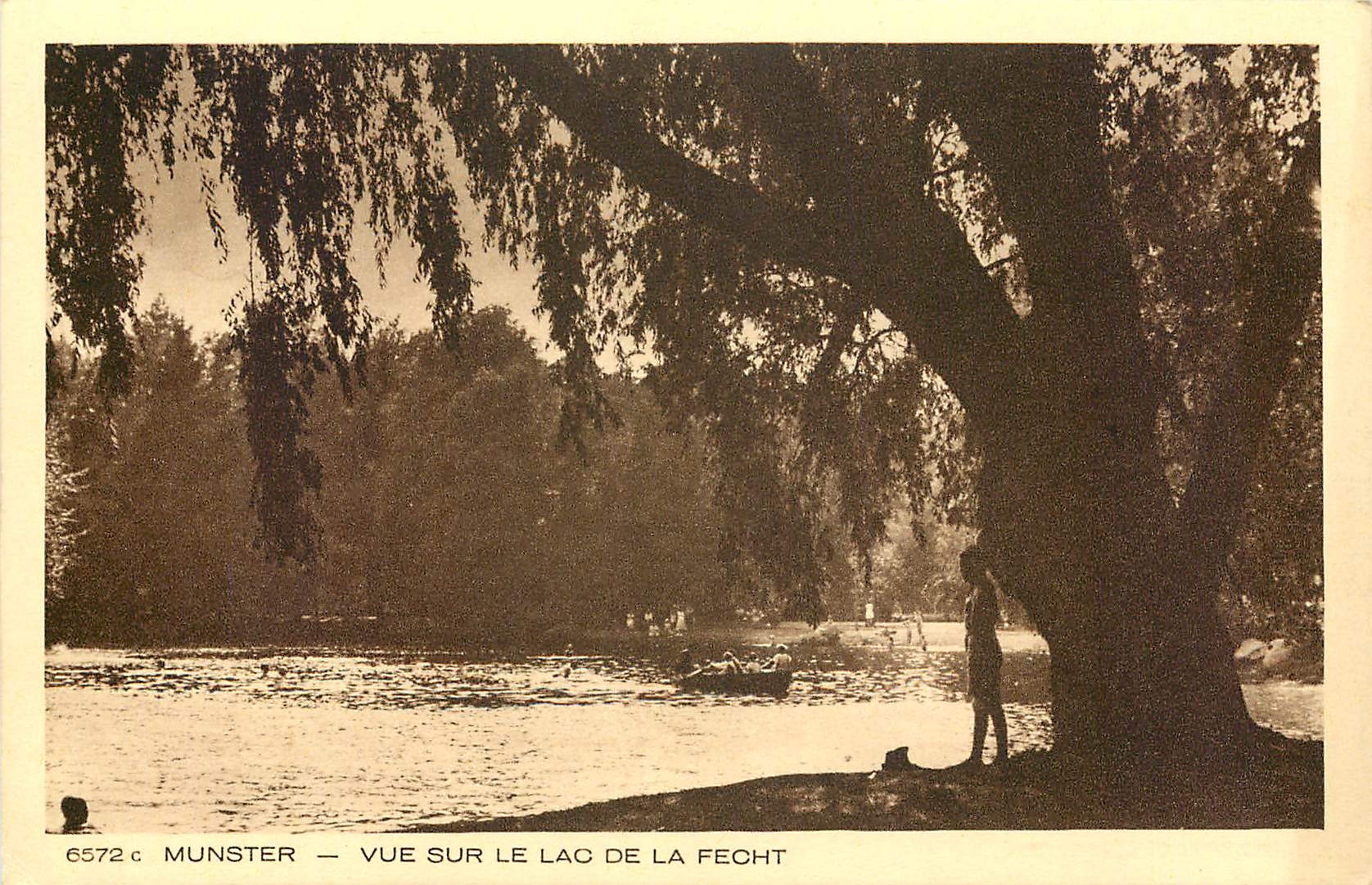CPA Munster vue sur le Lac de la Fecht 
