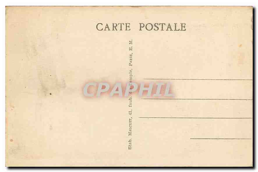 CPA Paris Eglise de la Madeleine  — Verso
