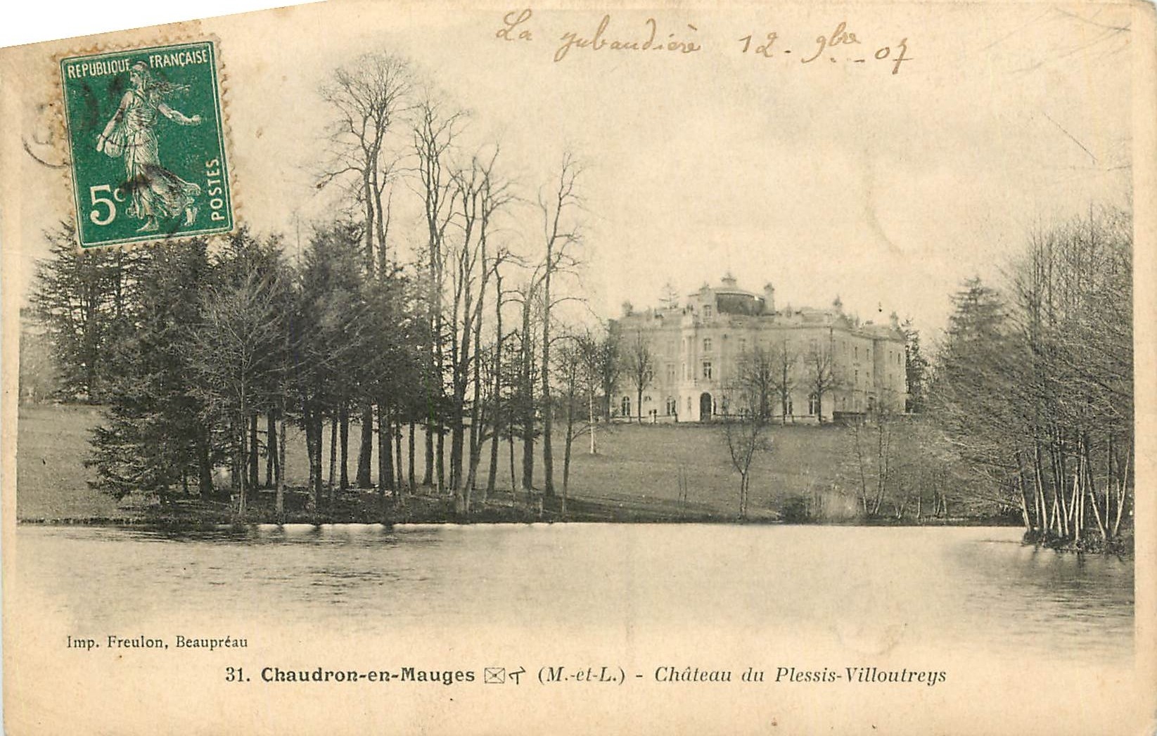 CPA Institution Libre de Combree M et L Chateau du Plessis Villoutreys 