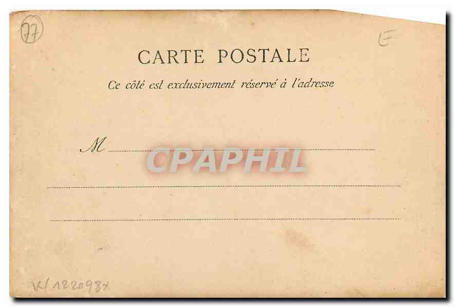 CPA La Foret sous Jouarre le Theatre et le Patis de Conde  — Rückseite