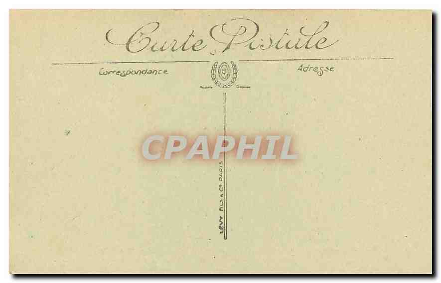 CPA Versailles vue generale prise a vol d'oiseau sur le Chateau le Parc et la Ville  — Verso