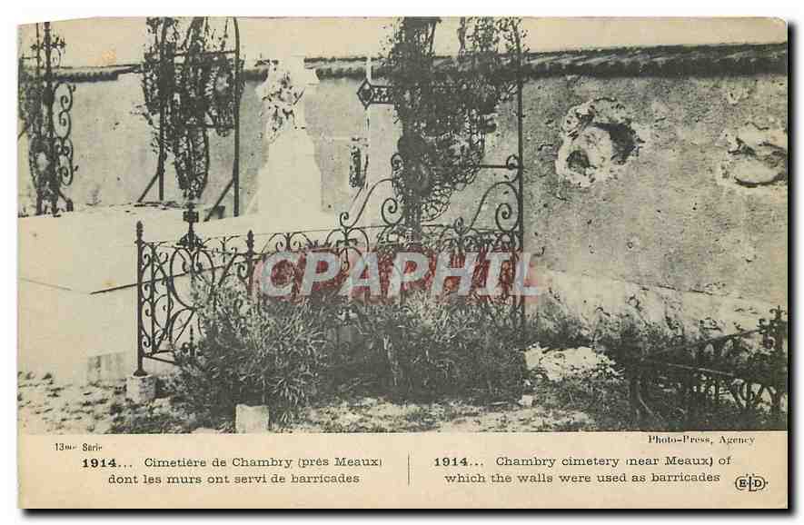 Cimetière de Chambry (près Meaux) — 1914 — Photo-Press, Agency