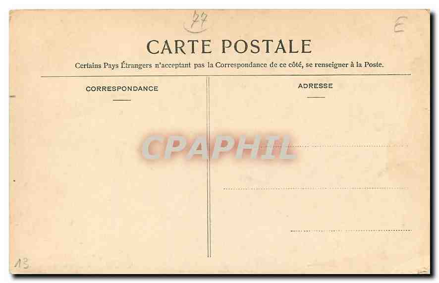 Fontainebleau — Die Kirche des Carmel — Verleger F. T. n° 293 — Rückseite
