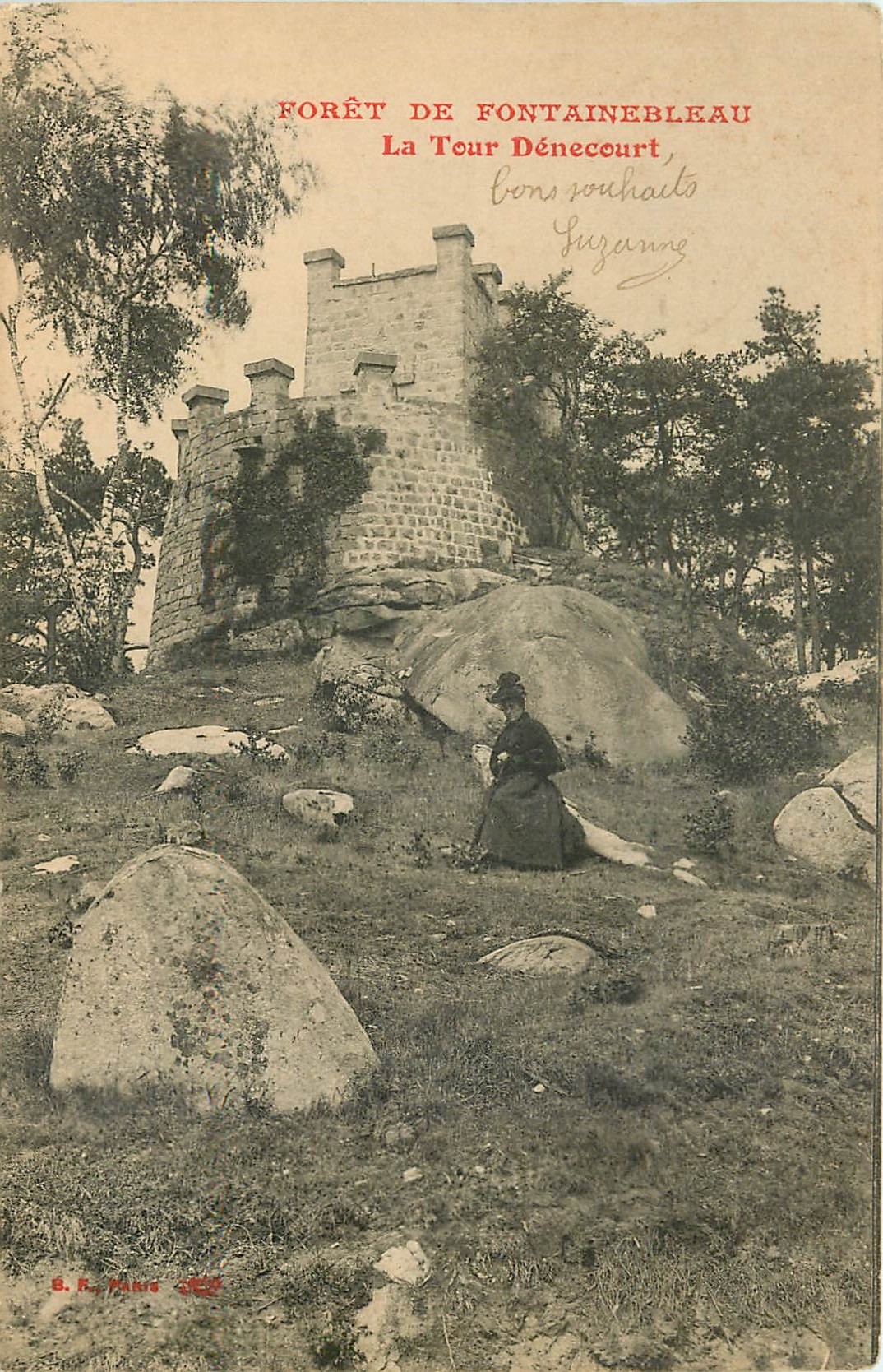 Forêt de Fontainebleau — La Tour Dénecourt — S. K. Paris