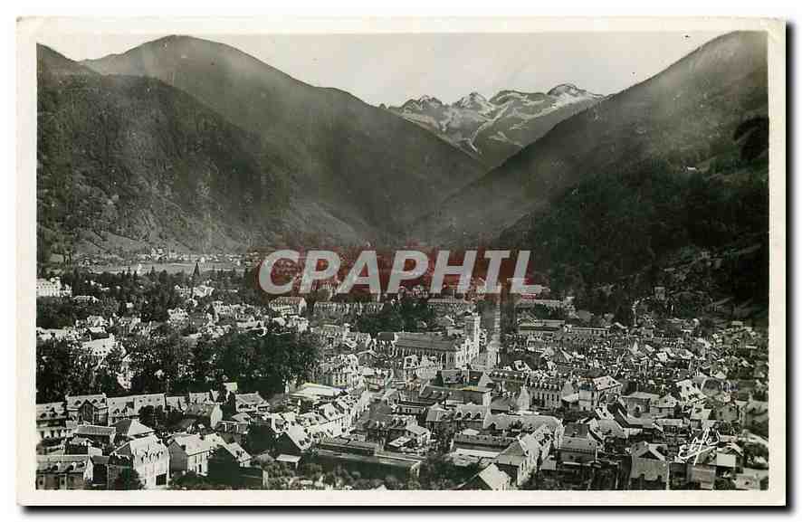 CPA Pyrenees Ocean Luchon vue generale prise de Cazaril 