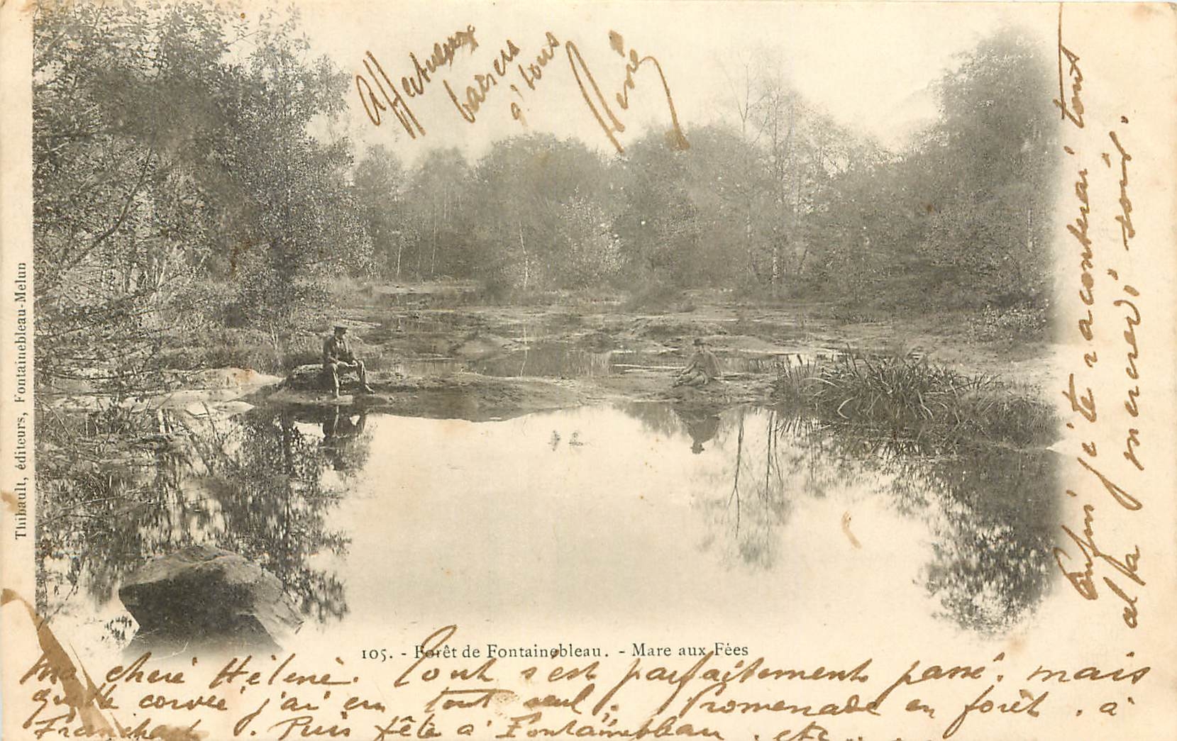 Forêt de Fontainebleau — Mare aux Fées — Tinhaut, éditeurs, Fontainebleau-Melun