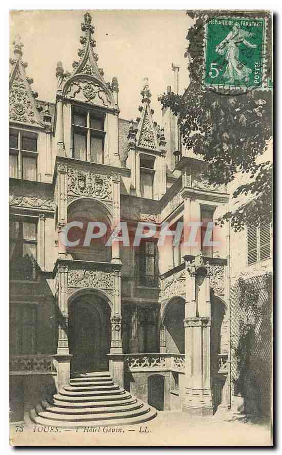 CPA Tours l'Hotel Gouin 