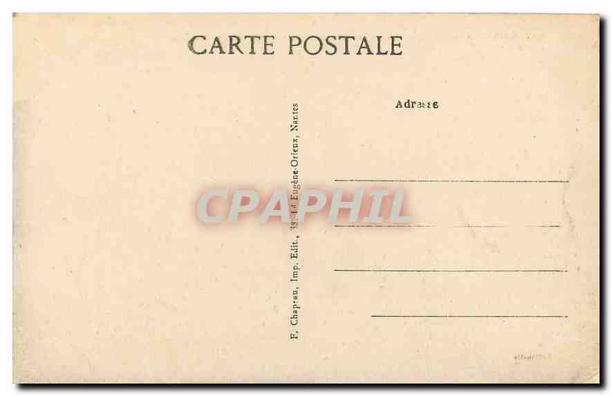 CPA Saint Nazaire Loire Inf la Cote a Bonne Anse Rocher du Lion  — Back