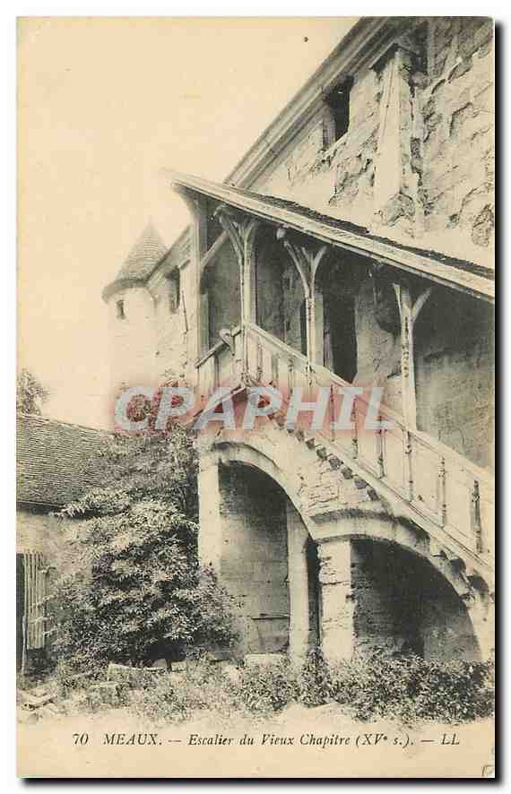 CPA Meaux Escalier du Vieux Chapitre XV S 